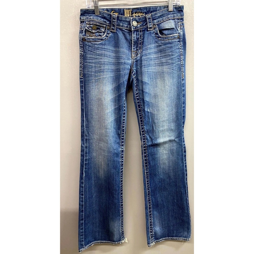 Kut From The Kloth Jeans Women 6x31 Blue Denim Medium Wash Pockets Straight Leg